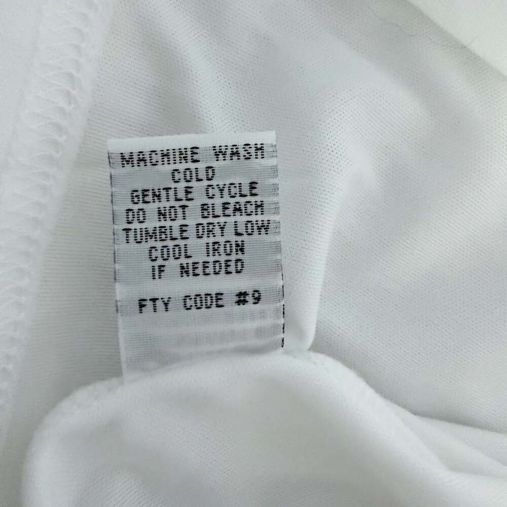 J Gee Embroidered Dress Size 2X White V-Neck Short Sleeve Maxi Boho, Cottagecore - Picture 5 of 8